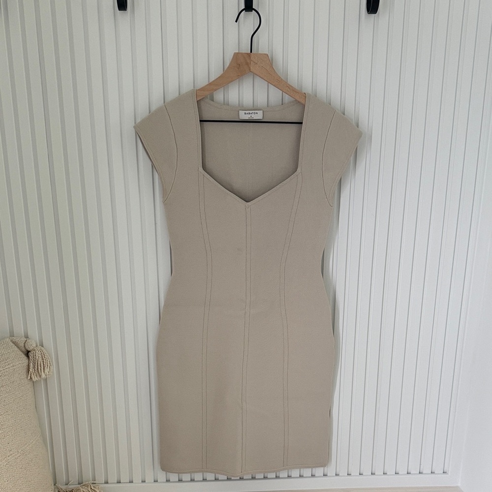 Mango Beige Mini Dress